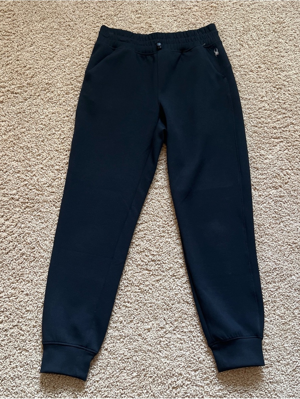 Spyder Women’s Black Tapered Leg High Waisted Joggers Size Small